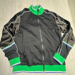 Puma x Big Sean T7 Track Jacket
Full Zip Mens Size MEDIUM  Black
Green Velvet